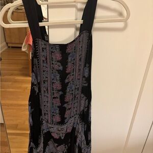 Free People Strapless Dress in Black and Purple